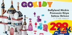 GOKİDY OYUNCAK DOLLYLAND MİNKİE PRENSESİN RÜYA ŞATOSU DELUXE